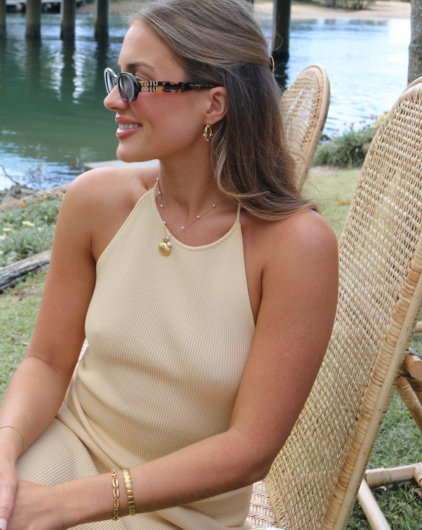 La Dolce Vita 18K Gold Pearl Necklace