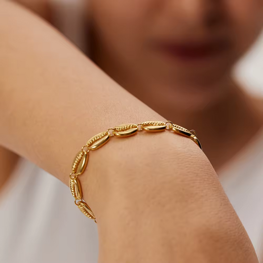 By the Sea Shore 18K Gold Plated Bracelet