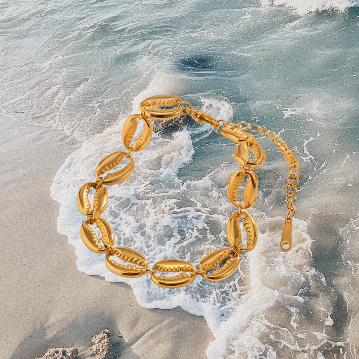 By the Sea Shore 18K Gold Plated Bracelet