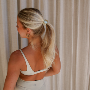 Brushed Gold Textured Pony Tie