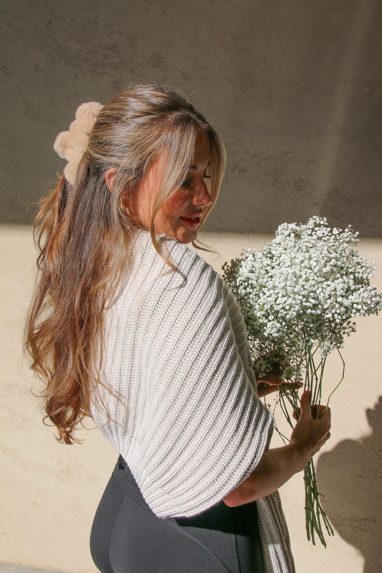 The Elaine Cosy Light Brown Claw Clip