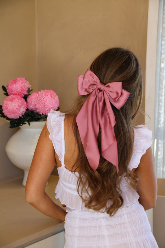 The Margot Pink Bow Clip