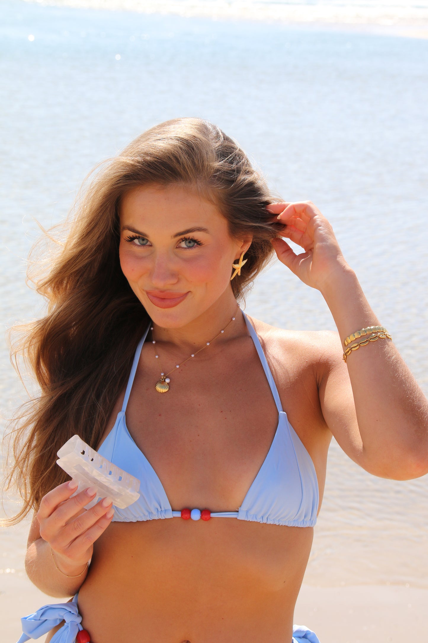 Pearlescent Claw Clip