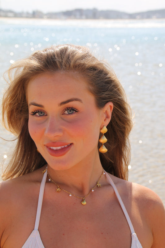 Amalfi Cascade Shell Earrings