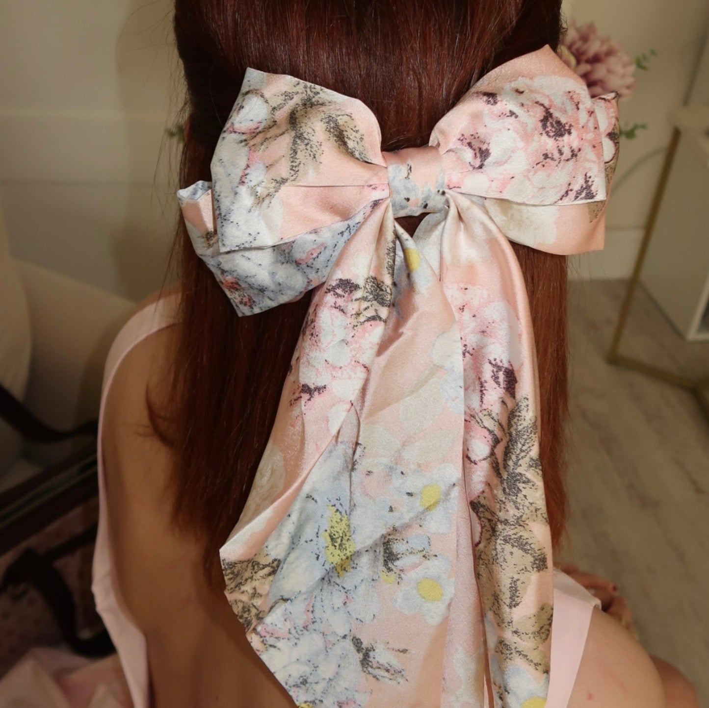 Chains Pink & Red Bow