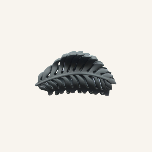 Black Feather Claw Clip