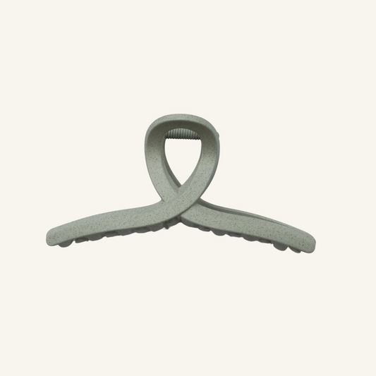 Grey Knot Claw Clip