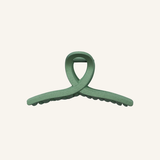 Green Knot Claw Clip