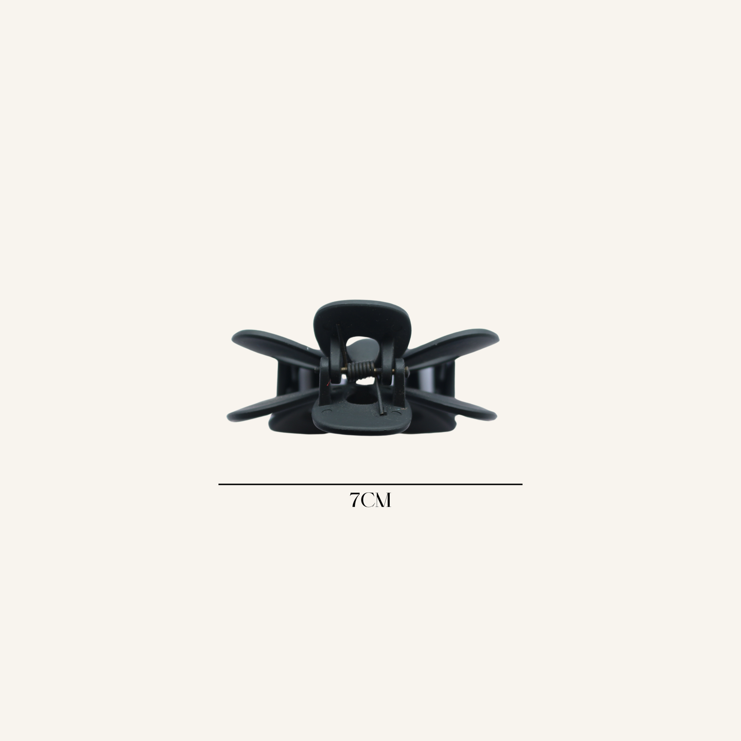 Black Cutout Flower Claw Clip