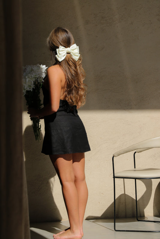 Ophelia White Bow